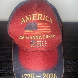 Red and Black 250th Anniversary Cap